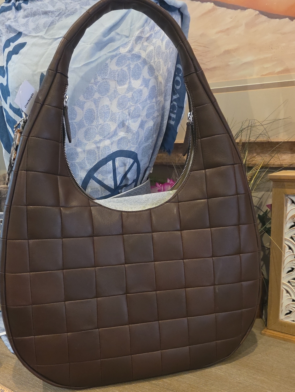 Coachtopia Alter/Ego Large Crescent Shoulder Bag Maple